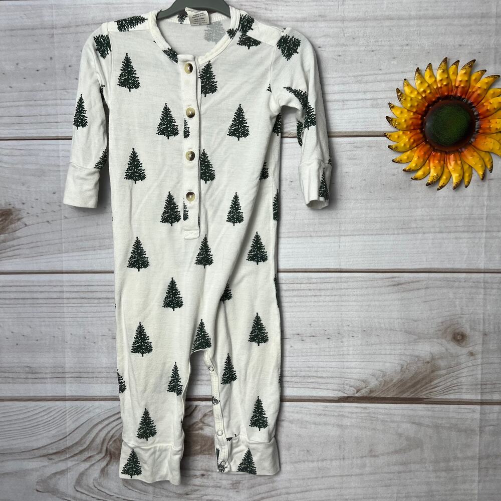 Kate Quinn Baby Girls Boys Christmas Tree Pajamas Romper One Piece 6-12m‎